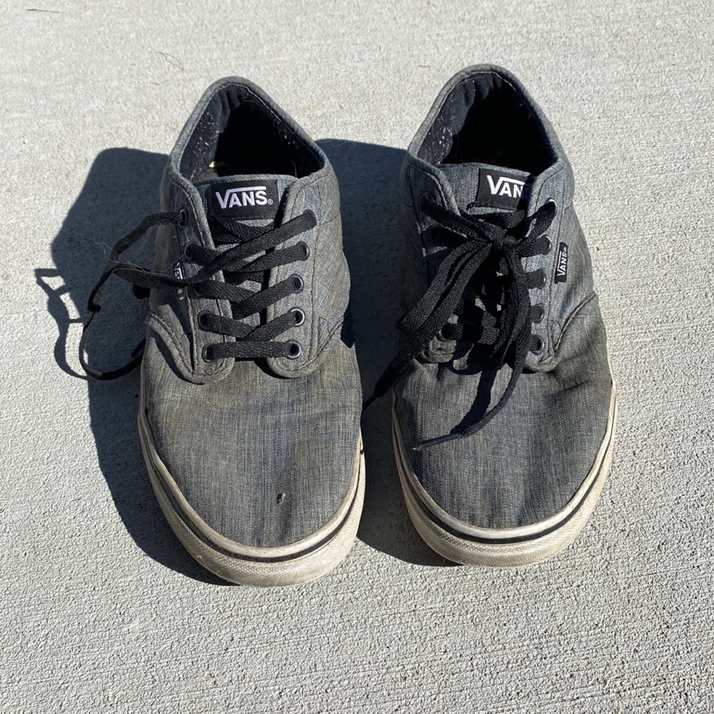Mens grey vans. In used condition.